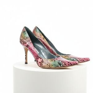 Manolo Blahnik Genuine Snake Heels